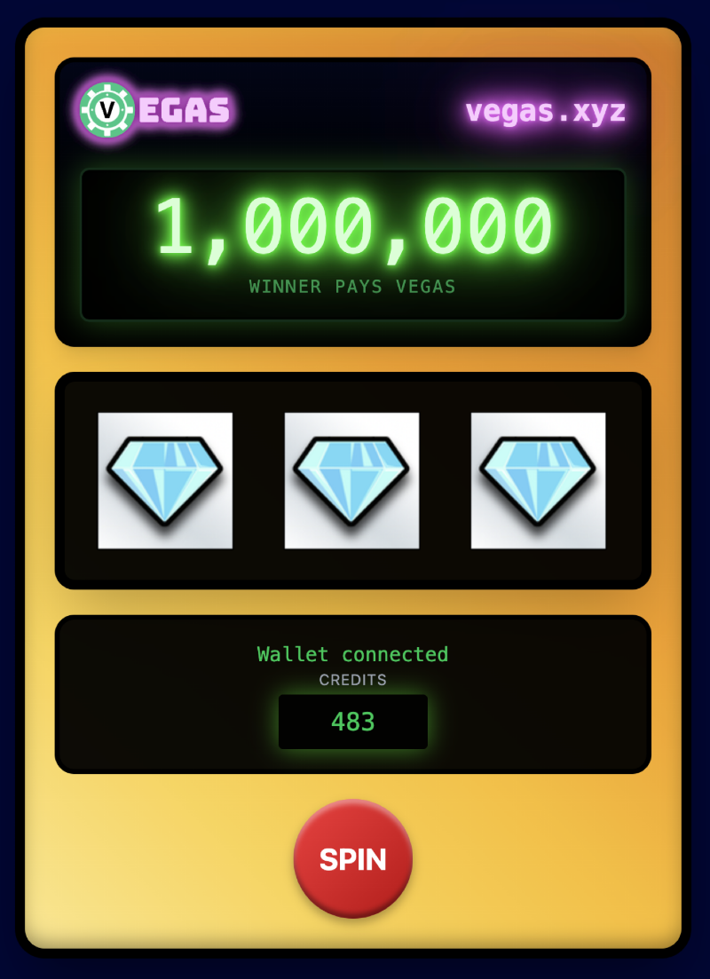 Vegas airdrop machine