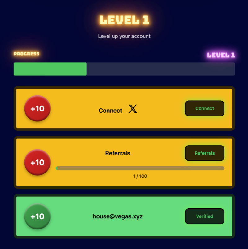 Vegas coin utility graphic